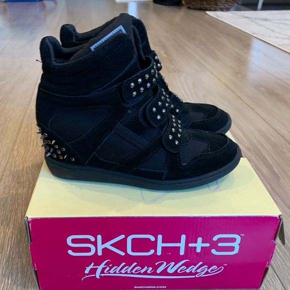 skechers hidden heel sneakers
